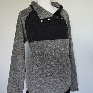 Abercrombie & Fitch Charcoal Fleece Top